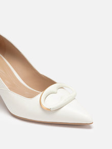 Elegant Auspicious High Heels | White