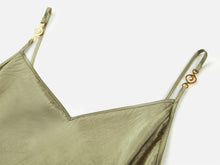 Acetate Slip Dress | Green