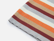 Horizontal Stripe Knit Vest | Orange