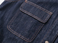 Designer Denim Vest | Navy