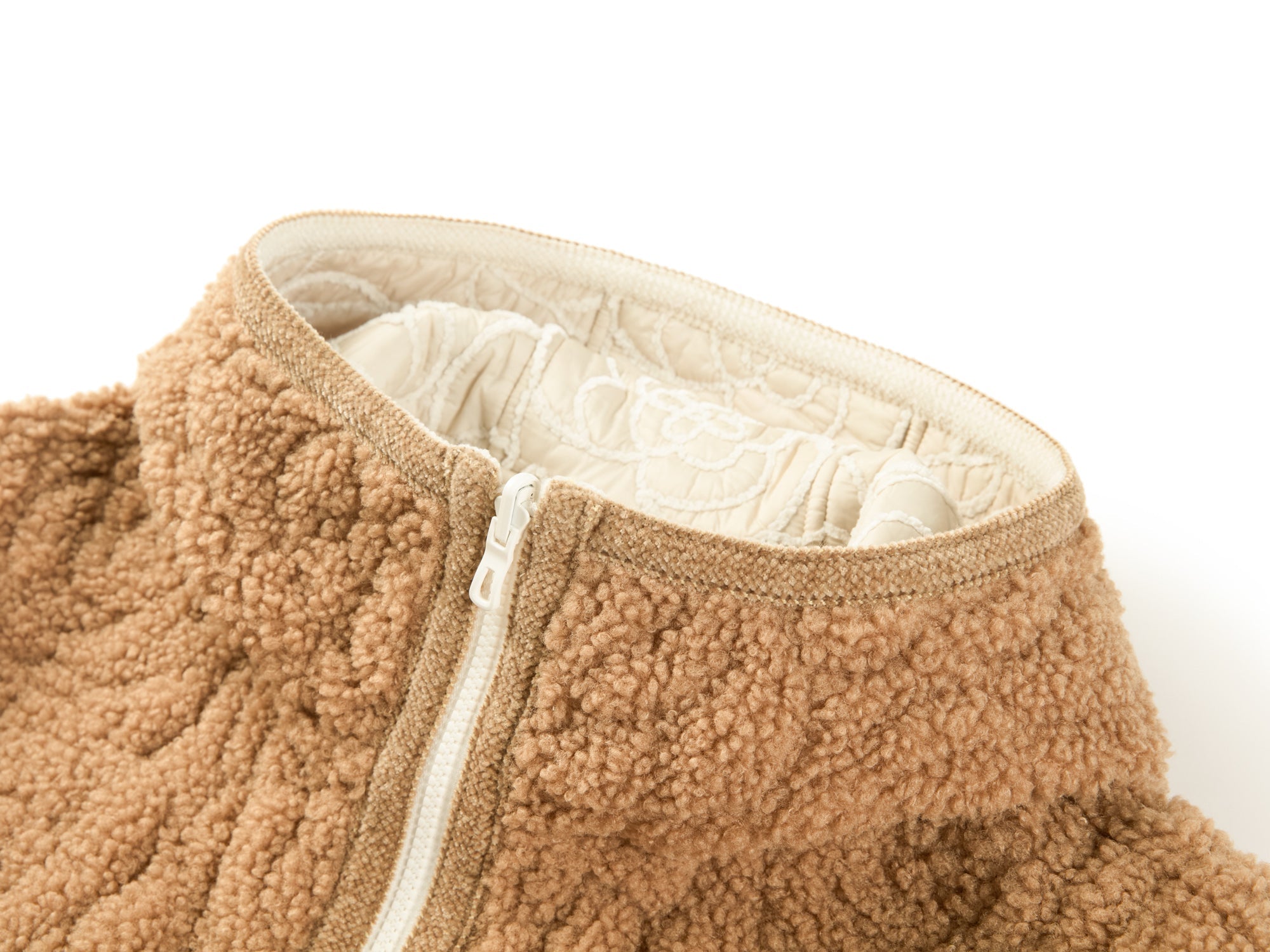 Waist-Defining Cotton Jacket | Beige