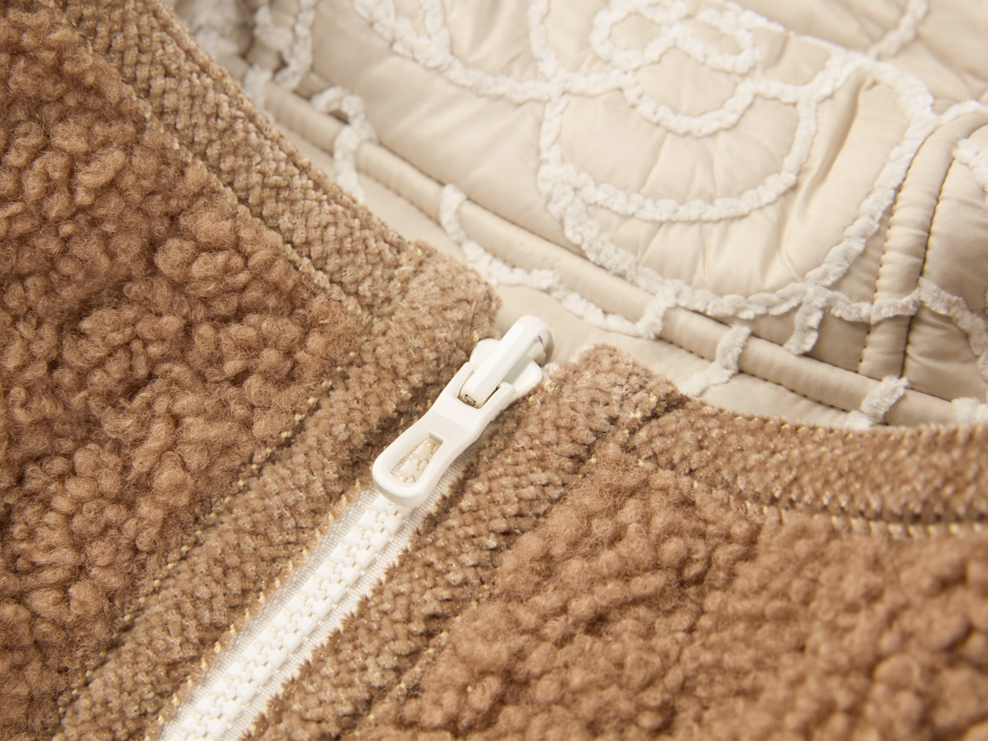 Waist-Defining Cotton Jacket | Beige