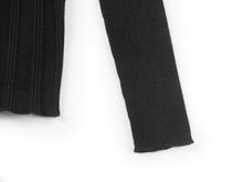 Long Sleeve Knit Top | Black