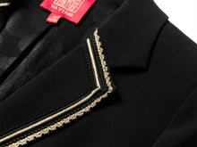 Triacetate Waist-tailored Suit Jacket | Black