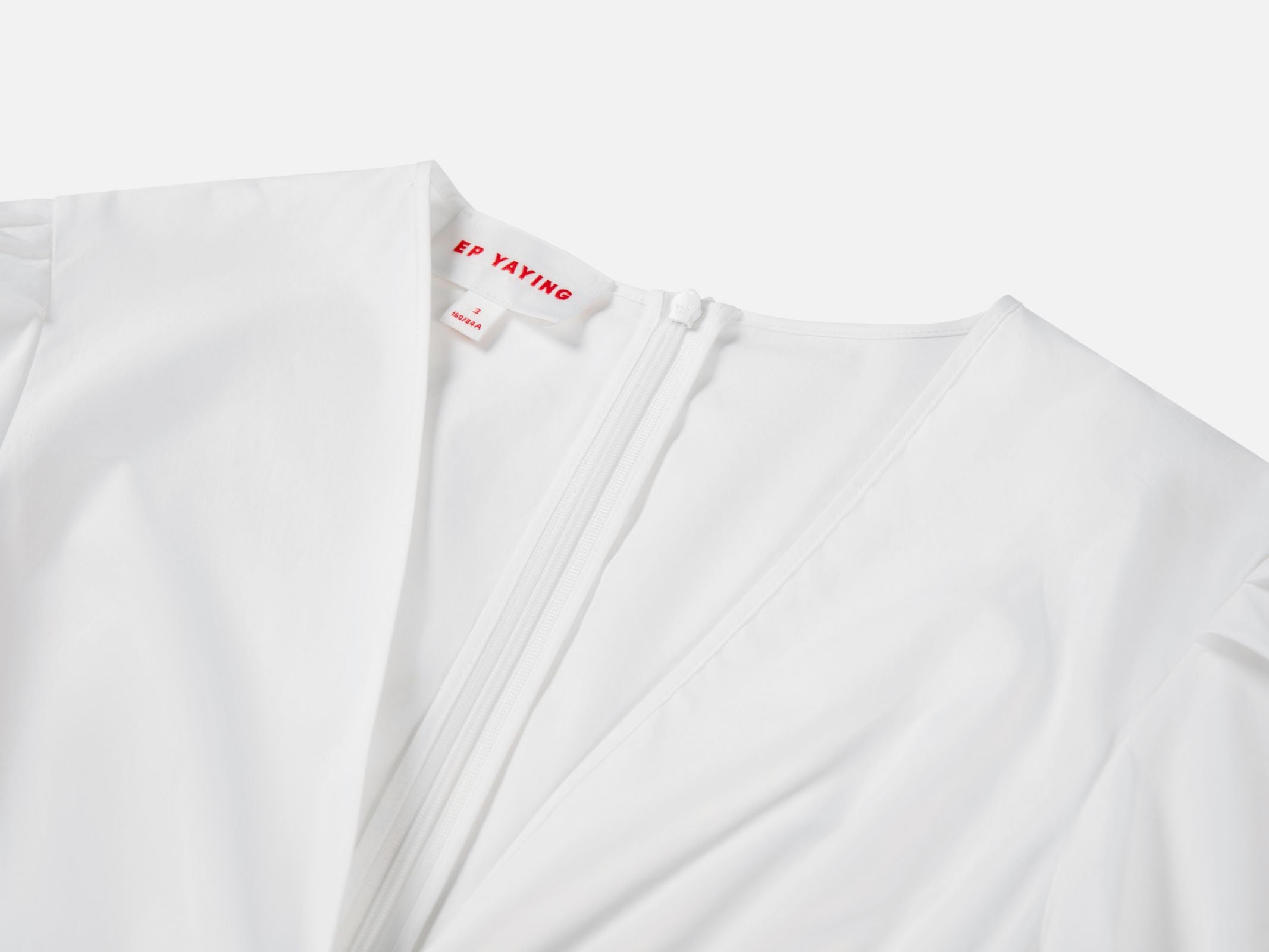 V-Neck Slimming Dress | White