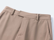 Wool Open-Front Wide Leg Pants | Grey