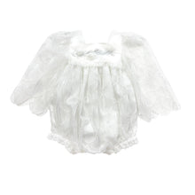 Girl | Faith Scallop Lace Romper | White