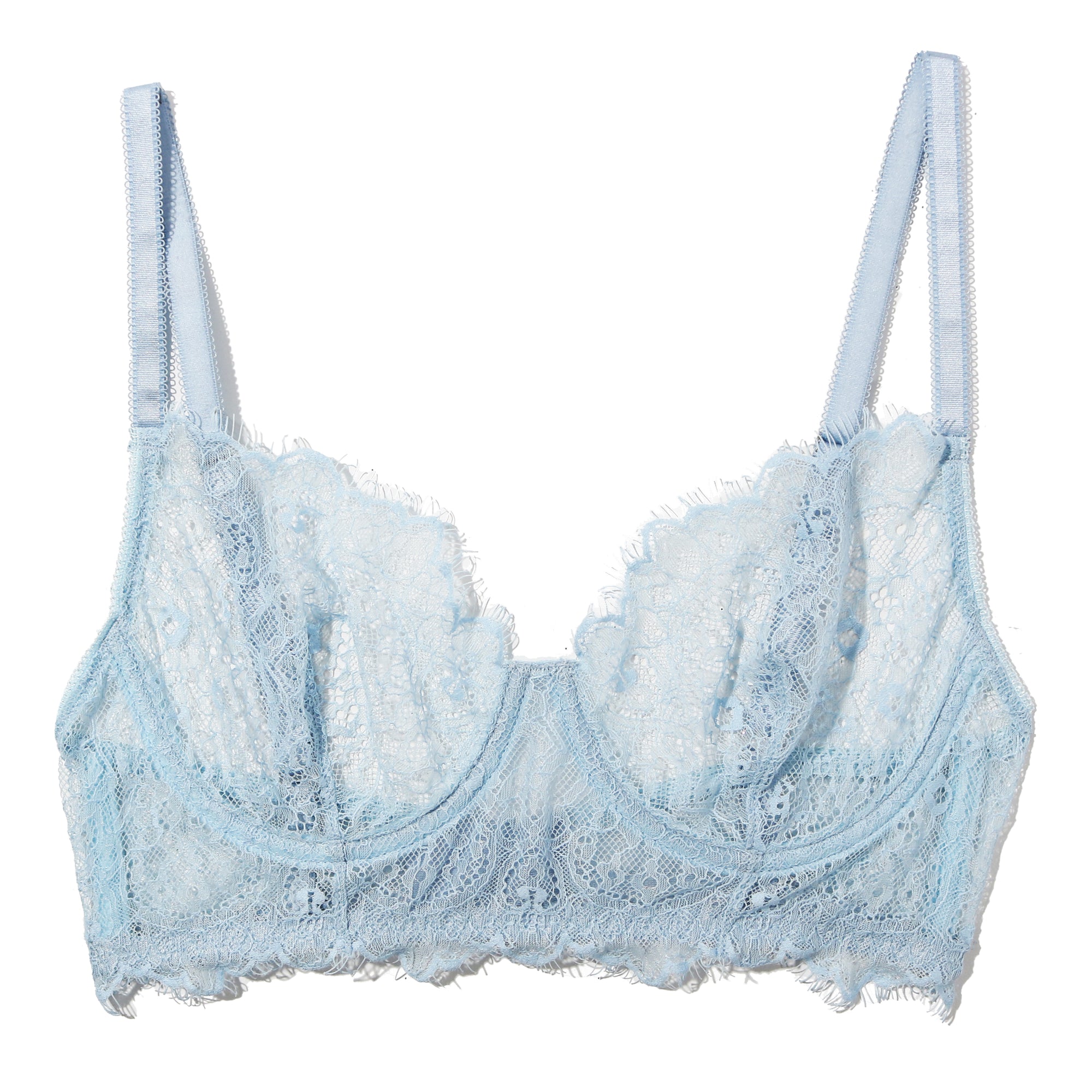Sheer Seduction Underwire Bra | Touch The Sky (Blue)