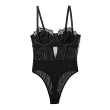 Sheer Seduction Bodysuit | Black