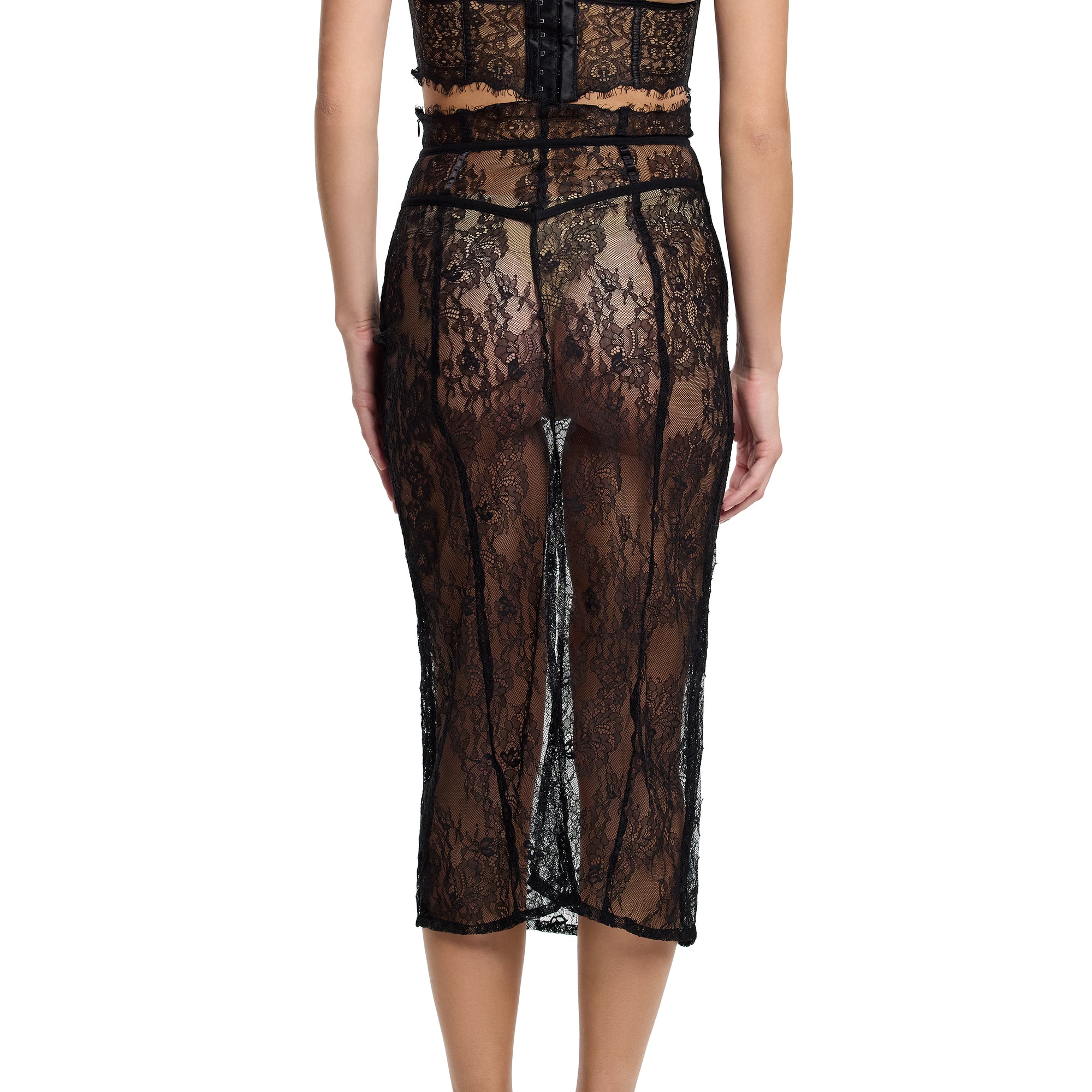 Sheer Seduction Skirt | Black