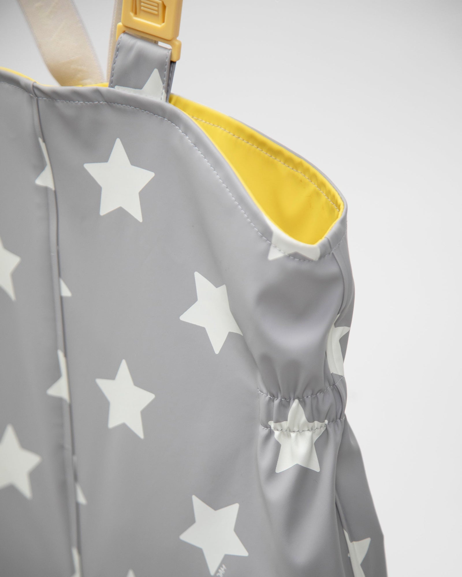 Rain Suspender Pants | Rainy Stars Yellow