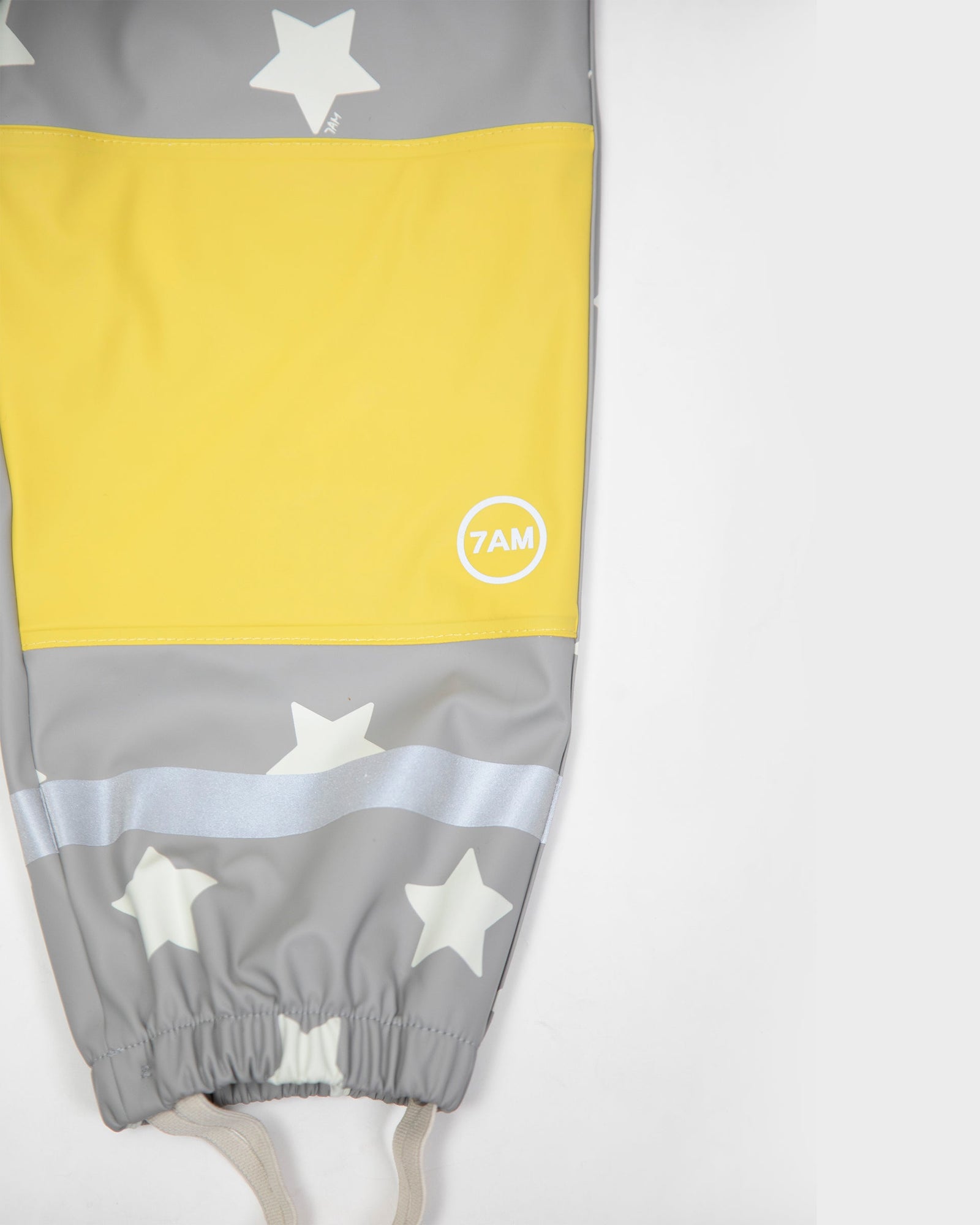 Rain Suspender Pants | Rainy Stars Yellow