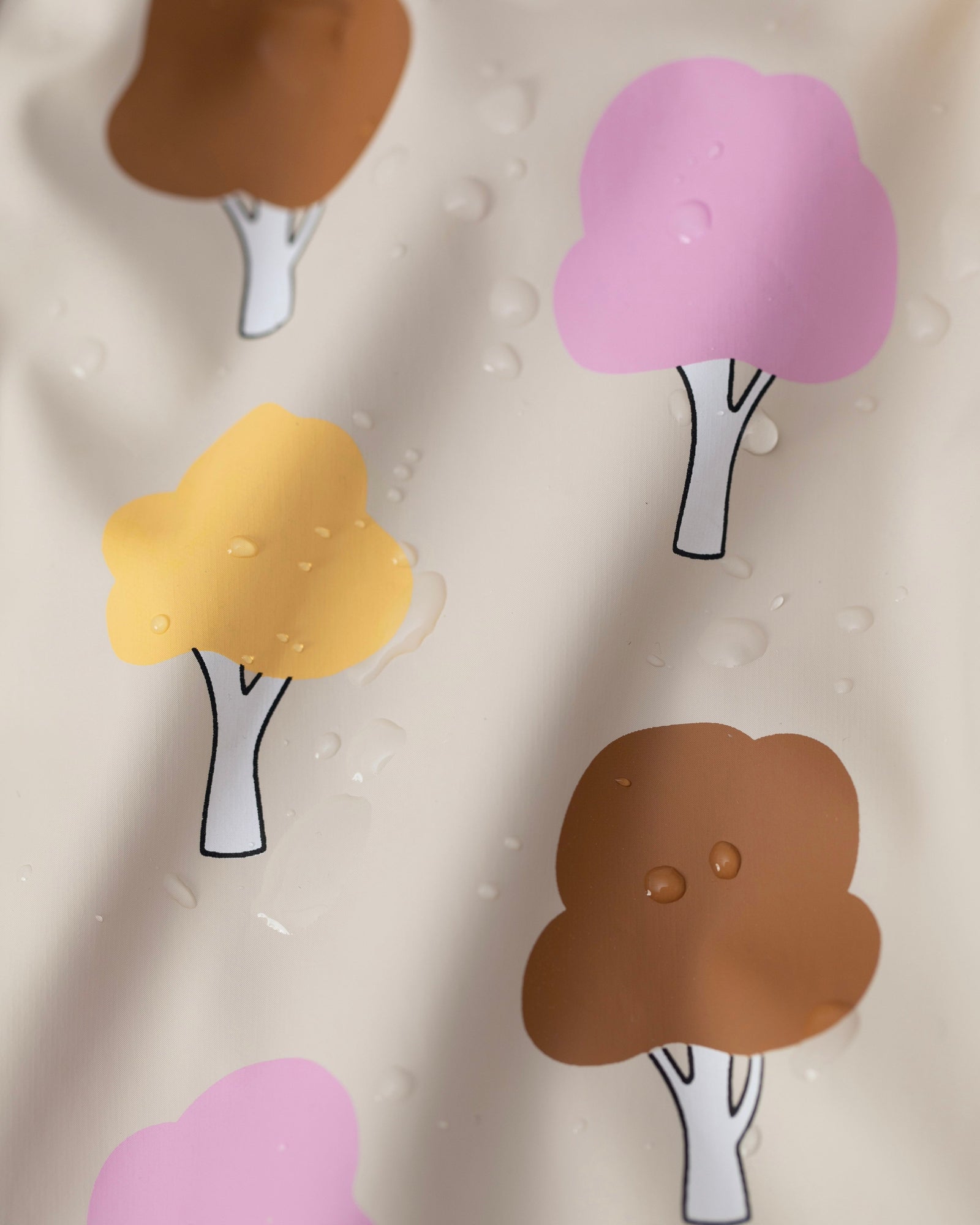 Rain Suspender Pants | Rainy Trees Beige