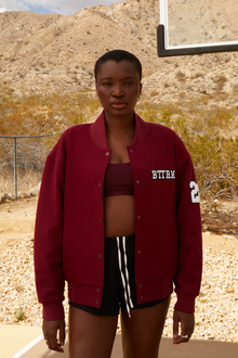 Better League Varsity Jacket | Burgundy