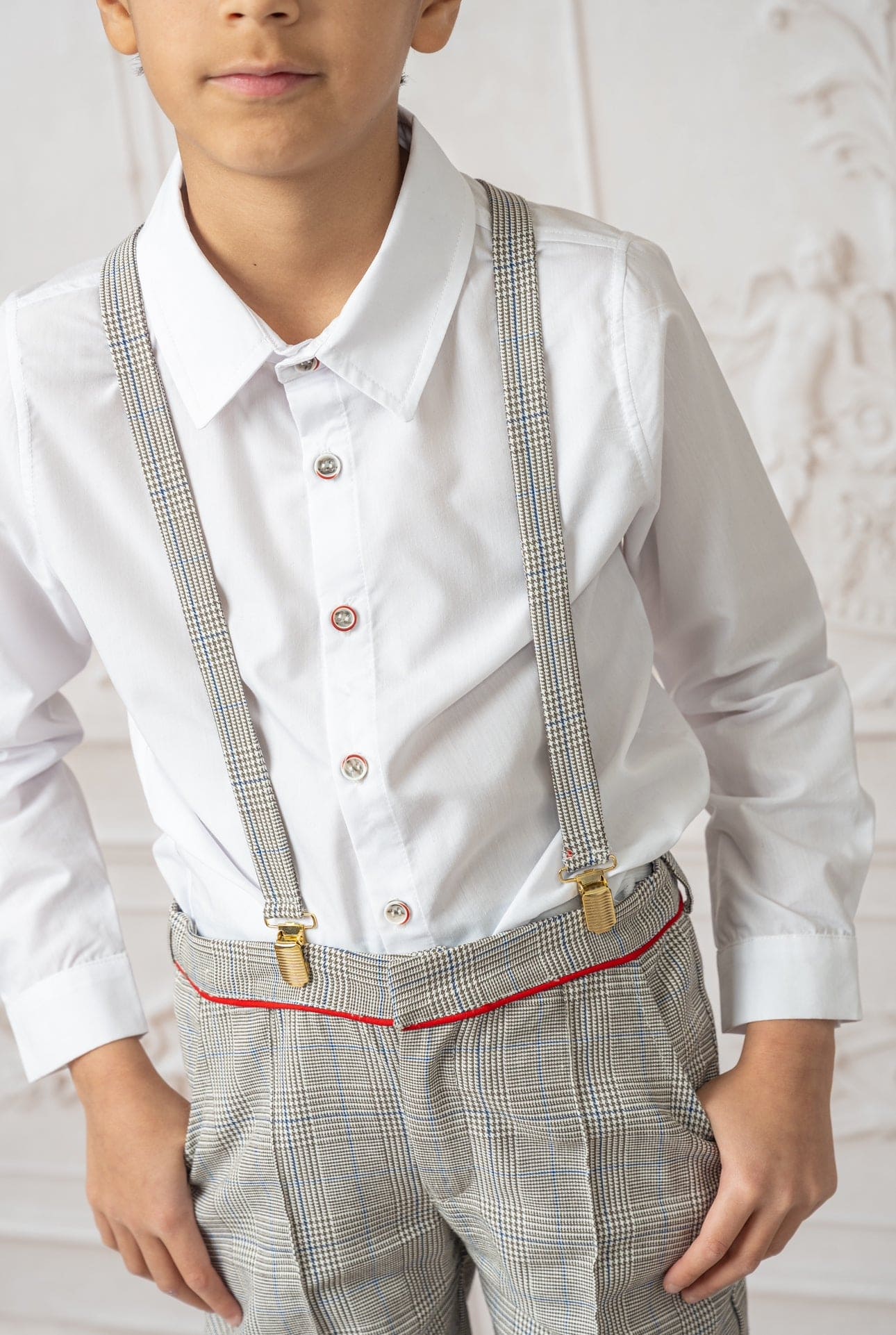 Baby Boys | George Print Top and Pants Set | Tartan