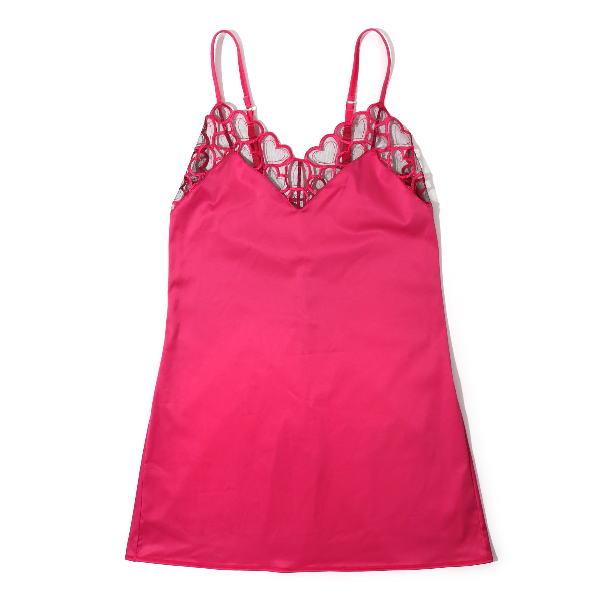 I Heart You Chemise | Black x Pink
