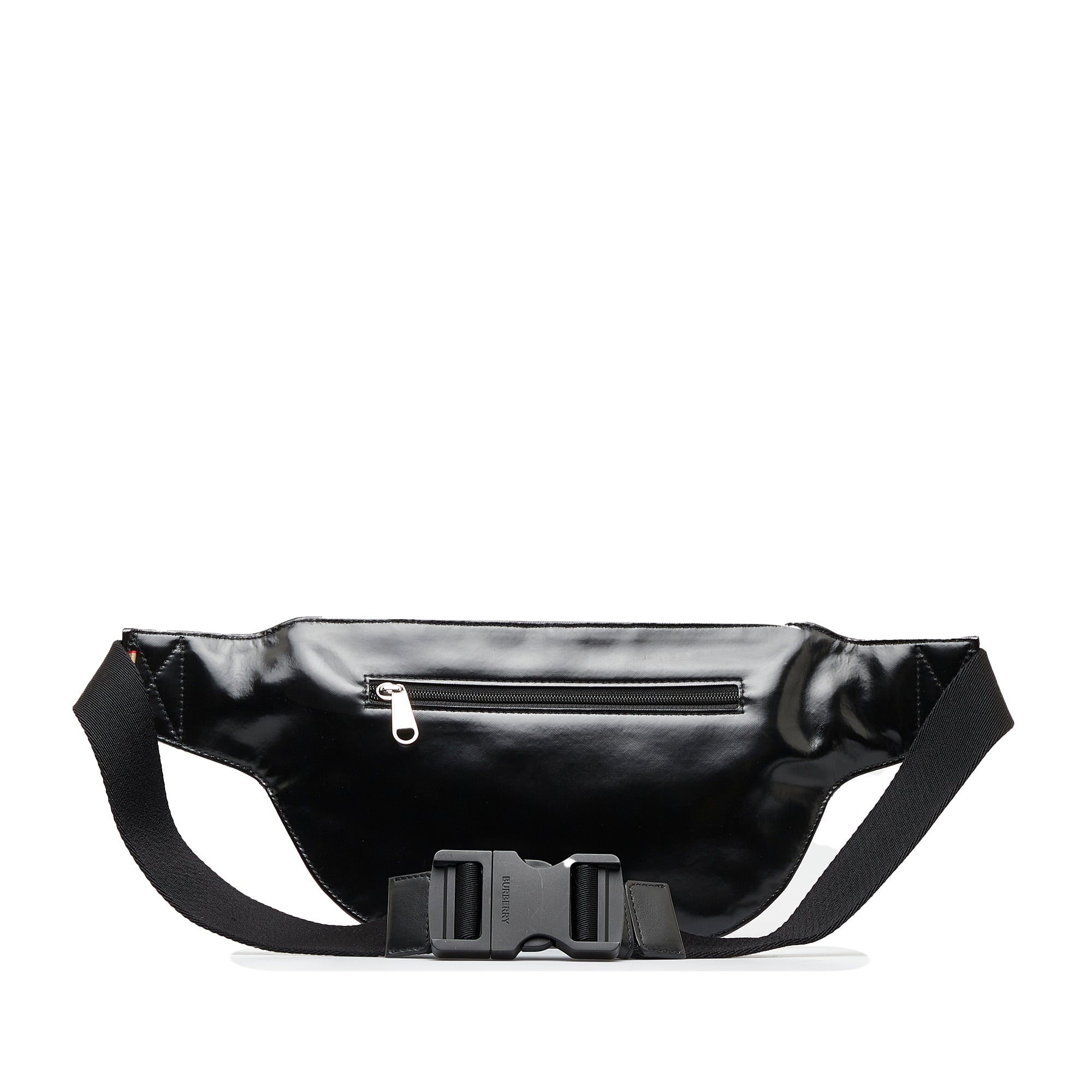 Burberry | Pre-Owned Quilted Horseferry Print Belt Bag | Black