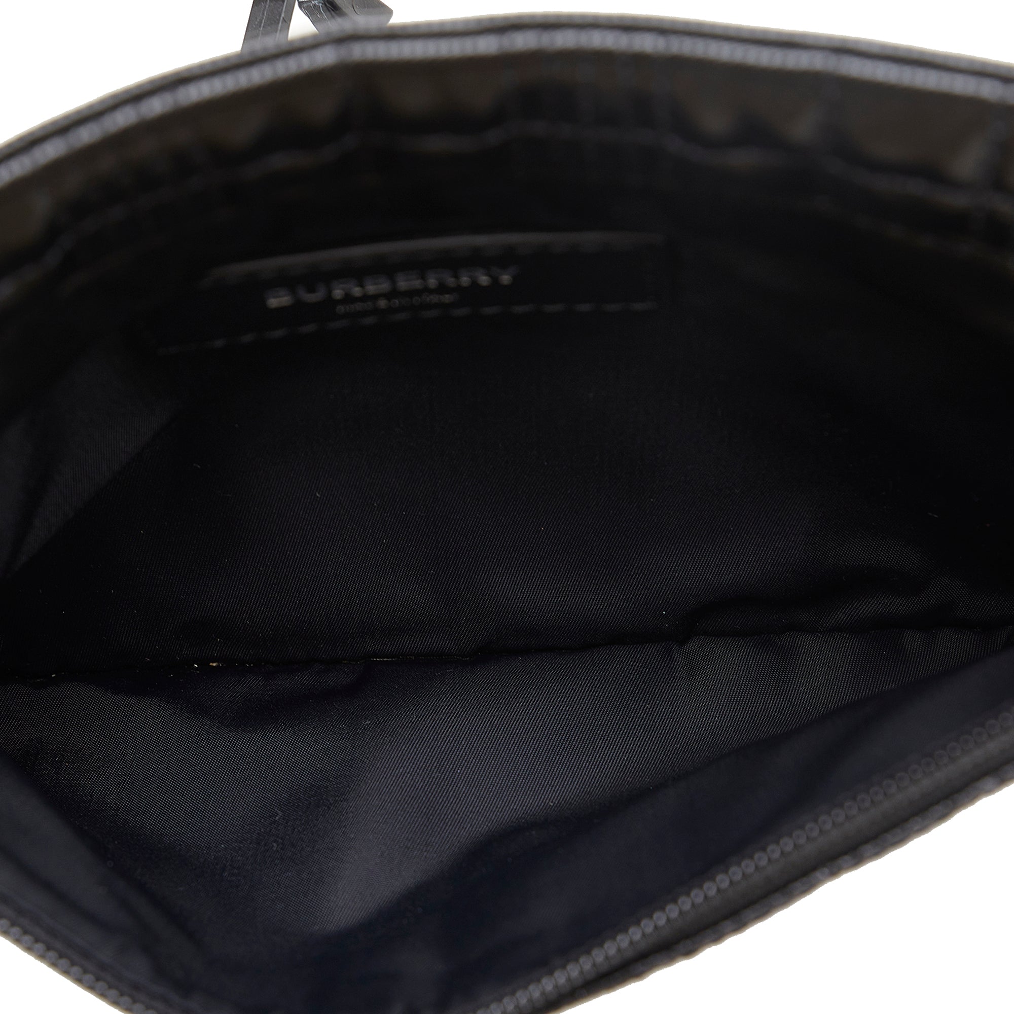 Burberry | Pre-Owned Quilted Horseferry Print Belt Bag | Black