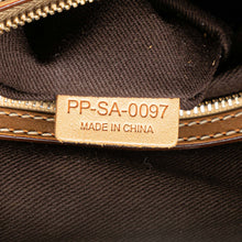 Celine | Pre-Owned Macadam Coated Canvas Satchel | Brown