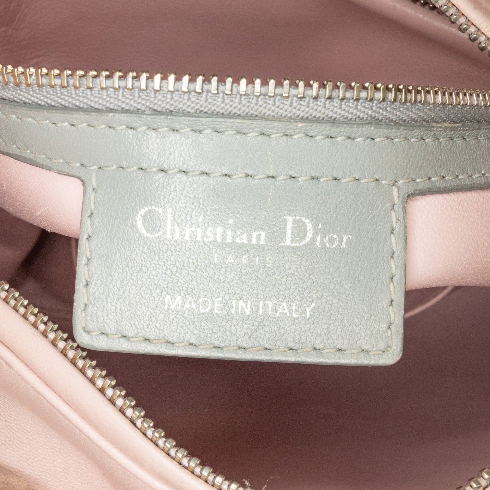 Dior | Pre-Owned Medium Tricolor Lambskin Cannage Lady | PinkPink/Light Pink