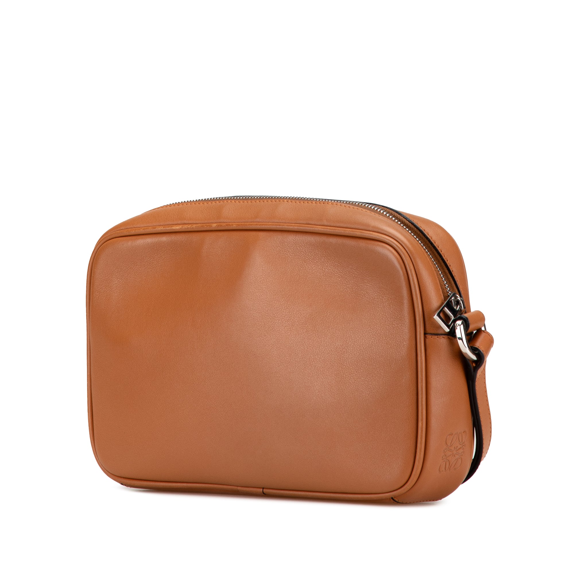 Loewe | Pre-Owned Leather Puzzle Clutch | Brown