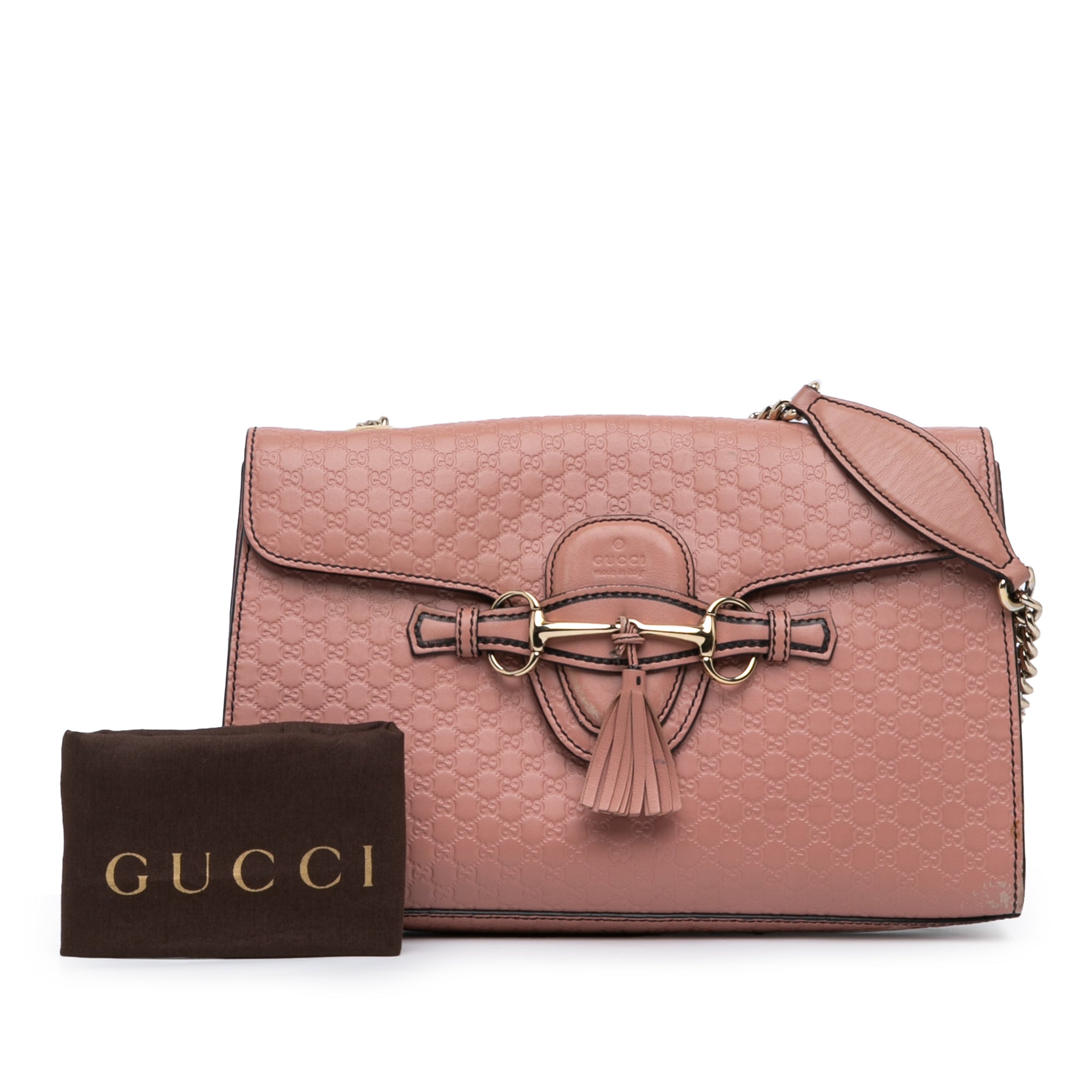 Gucci | Pre-Owned Medium Microguccissima Emily Shoulder Bag | Pink