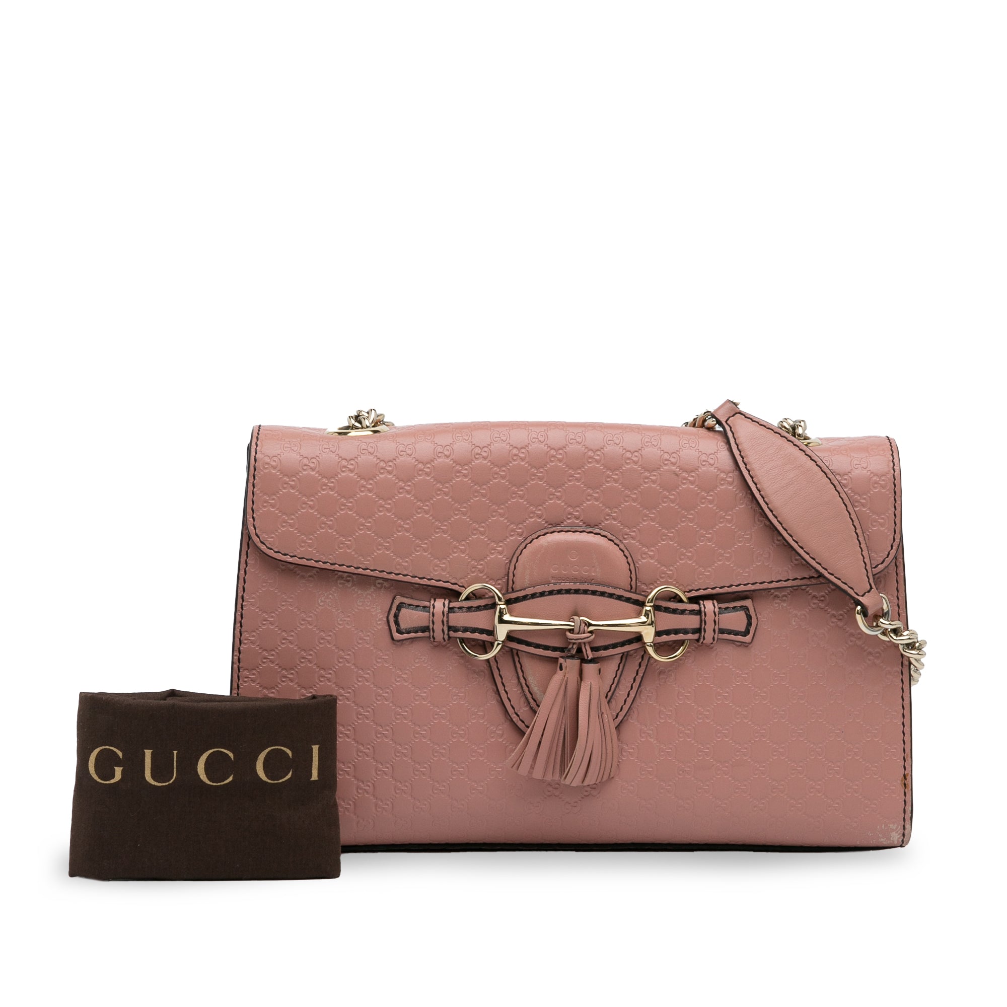 Gucci | Pre-Owned Medium Microguccissima Emily Shoulder Bag | Pink