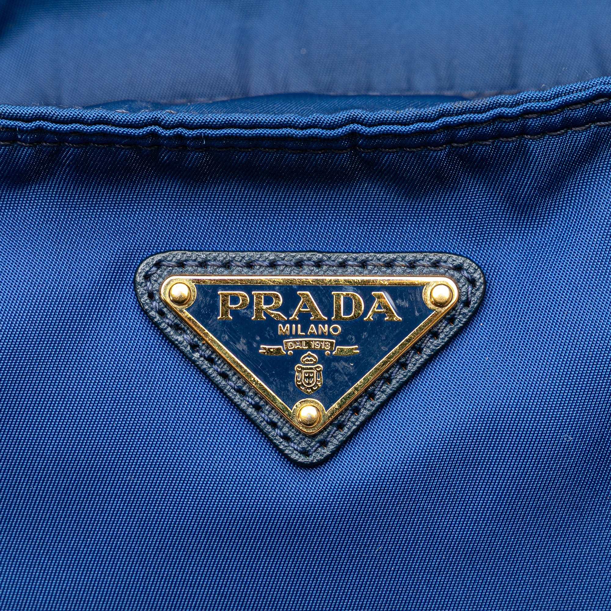 Prada | Pre-Owned Tessuto Satchel | Blue