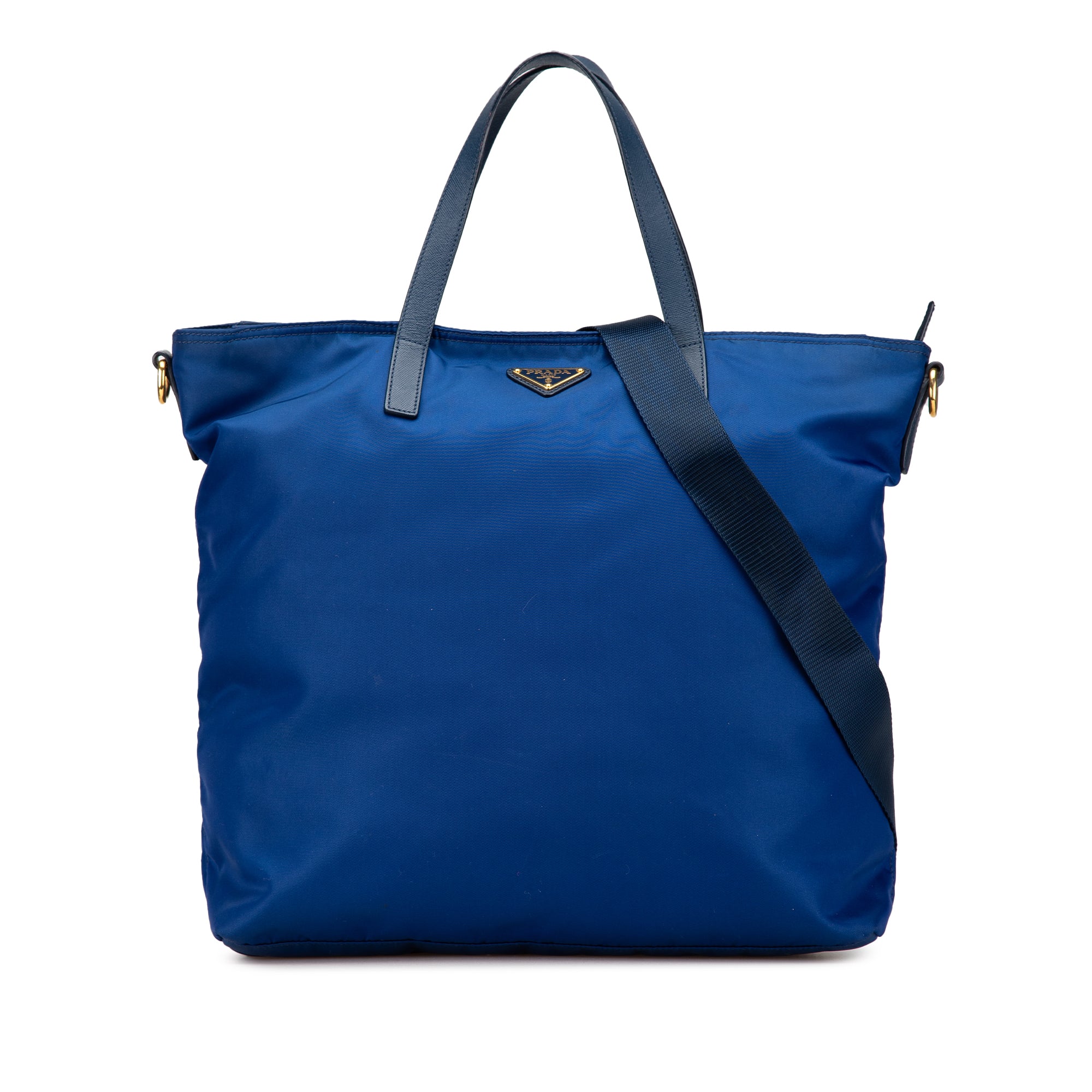 Prada | Pre-Owned Tessuto Satchel | Blue