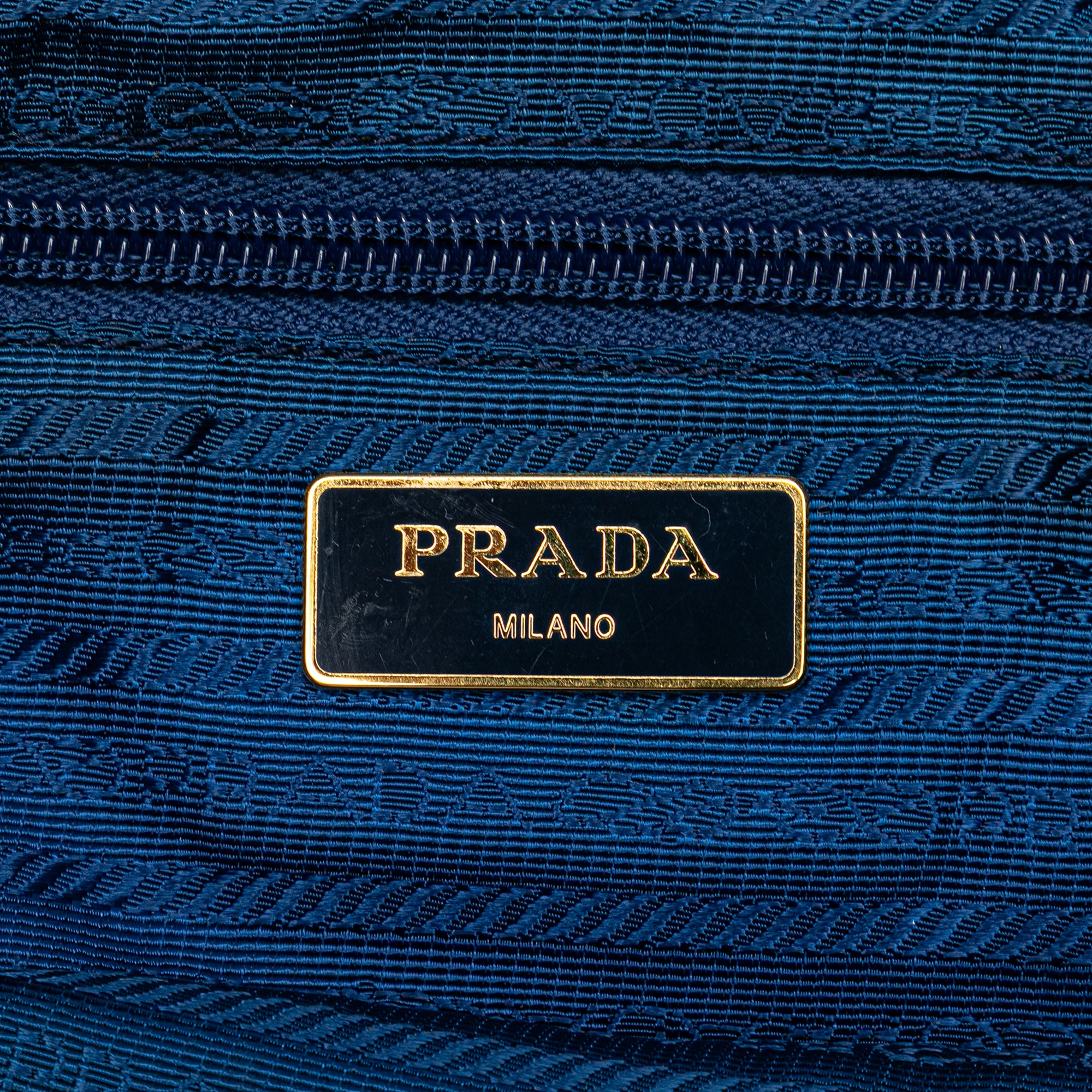 Prada | Pre-Owned Tessuto Satchel | Blue