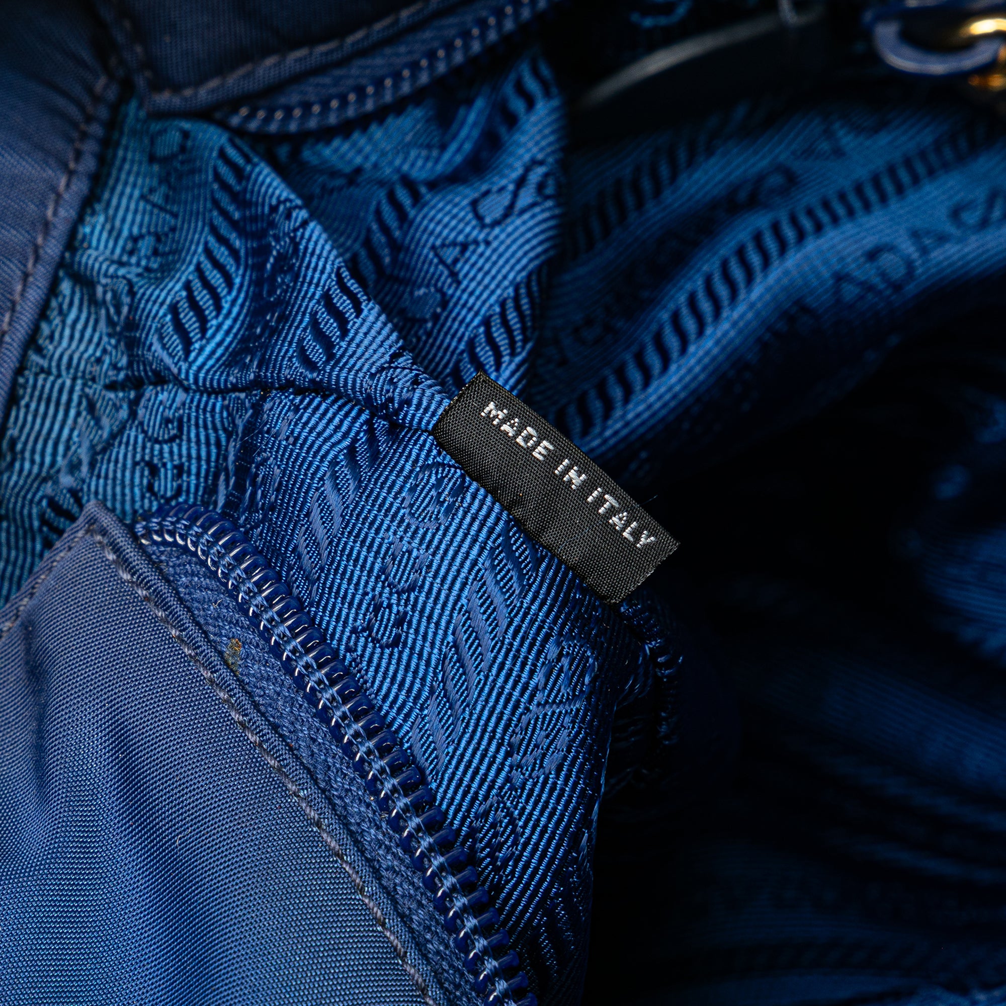 Prada | Pre-Owned Tessuto Satchel | Blue