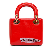 Dior | Pre-Owned Mini Calfskin Sequin Embellished Lady - II | Red