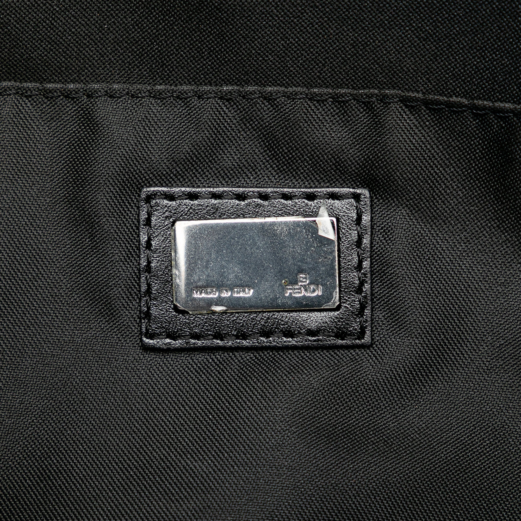 Fendi | Pre-Owned Zucchino Canvas Crossbody - I | Black