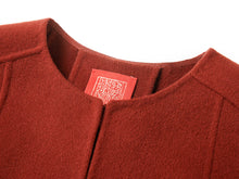 Chinese-Style Wool Jacket | Claret