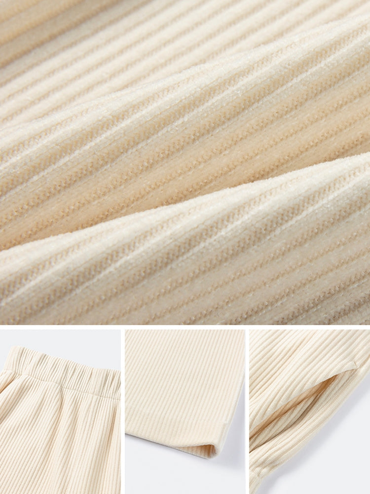 Slim-Cut Casual Track Trousers | Beige