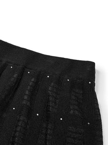 Starry Night Knit Dress | Black