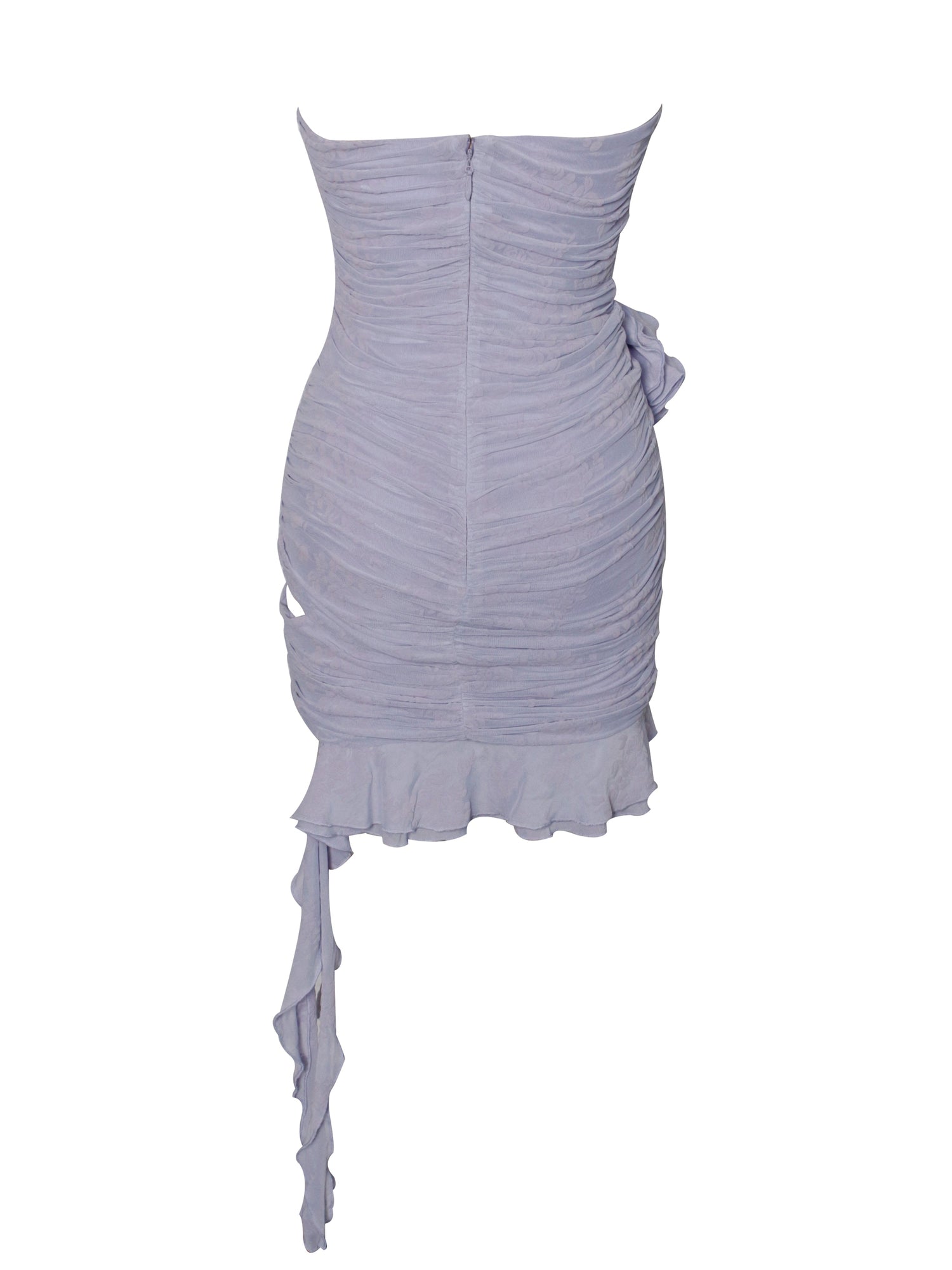 Talulla Ruffle Draping Cutout Dress | Light Orchid