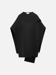 Double-Faced Wool Coat | Black