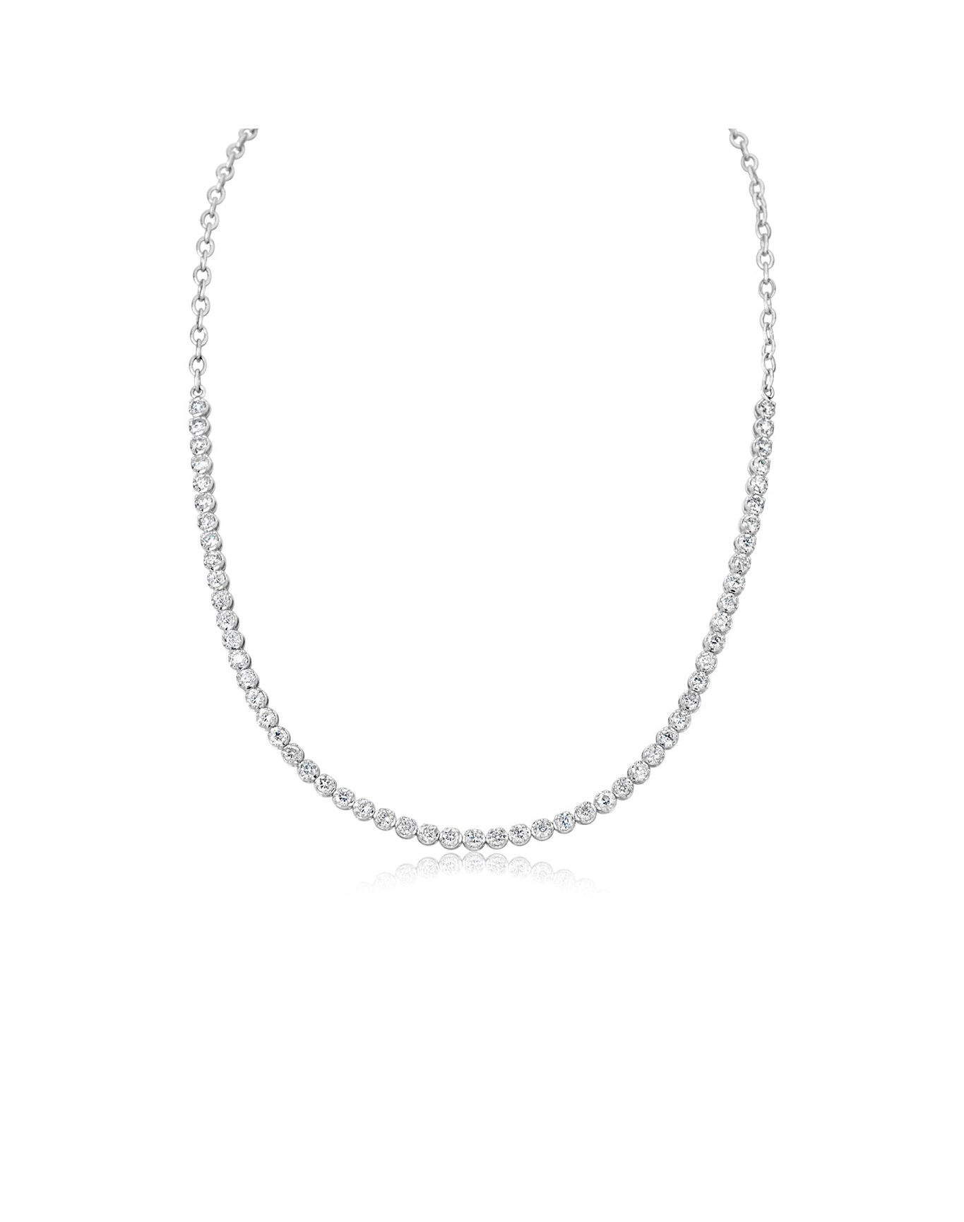 3 ct Diamond Choker | 14kt White Gold