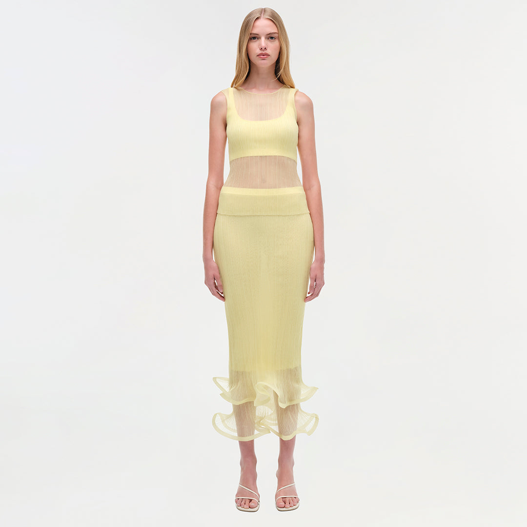 Womens | Oakley Plisse Tank | Buttercream