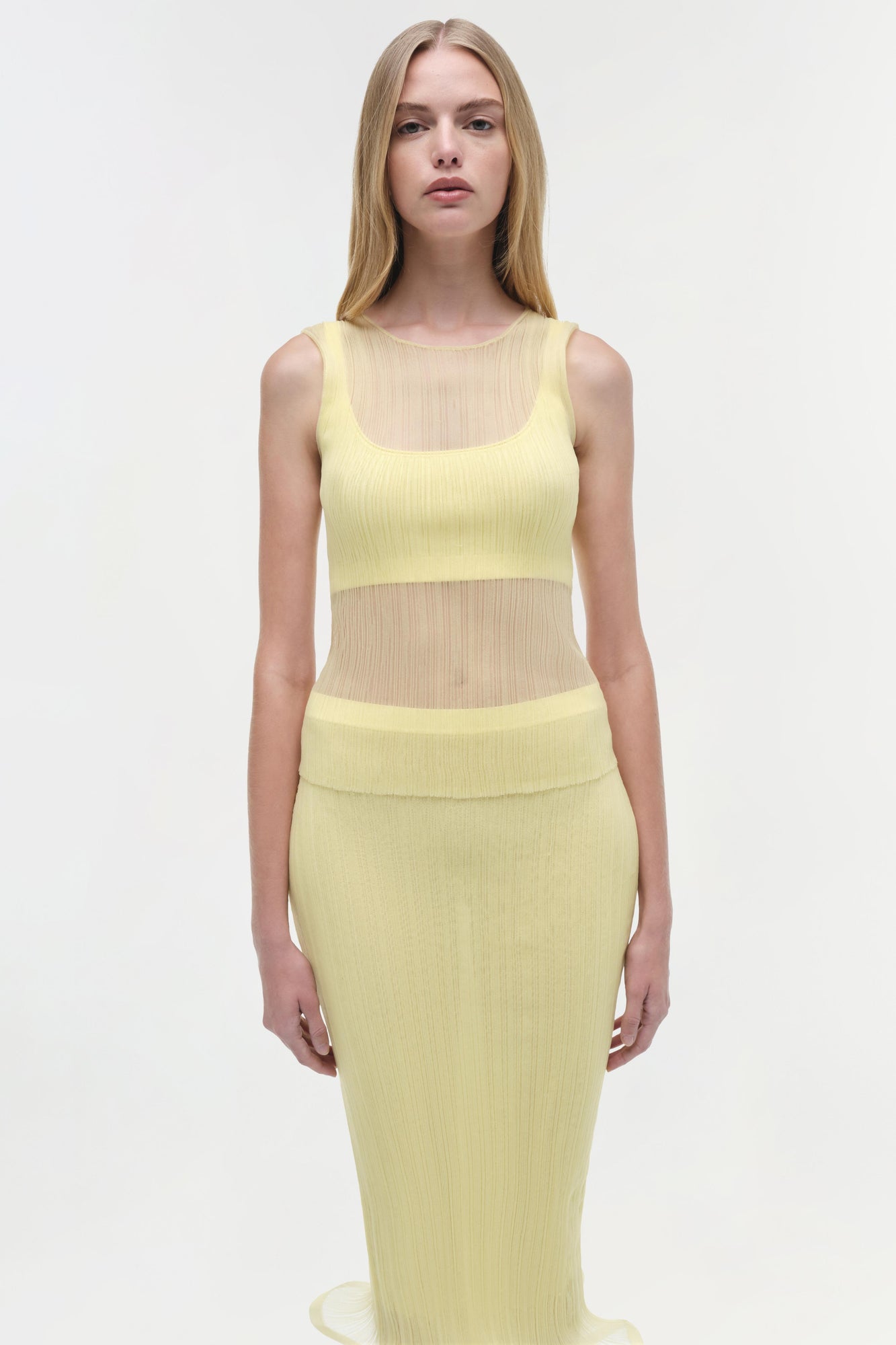 Womens | Oakley Plisse Tank | Buttercream