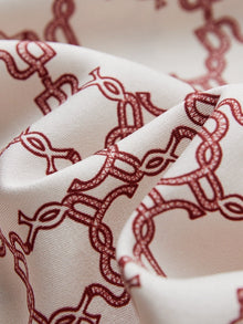 Silk Print Blouse | Beige