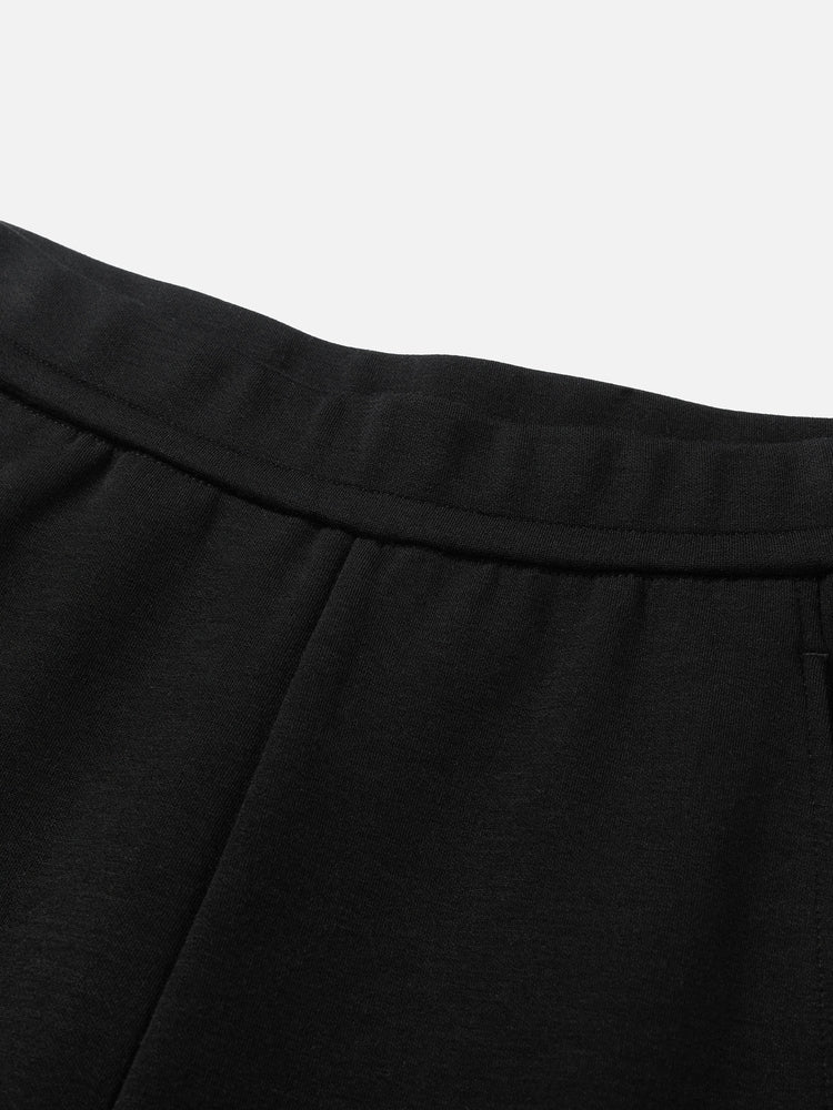 Loose Fit Flare Pants For Sports | Black