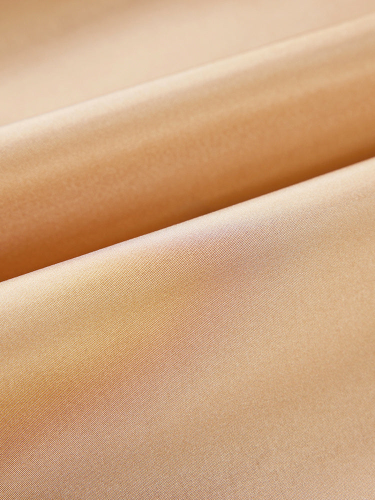 Mulberry Silk Midi Skirt | Khaki