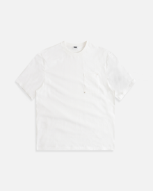 Oversized Rivet Tee | White