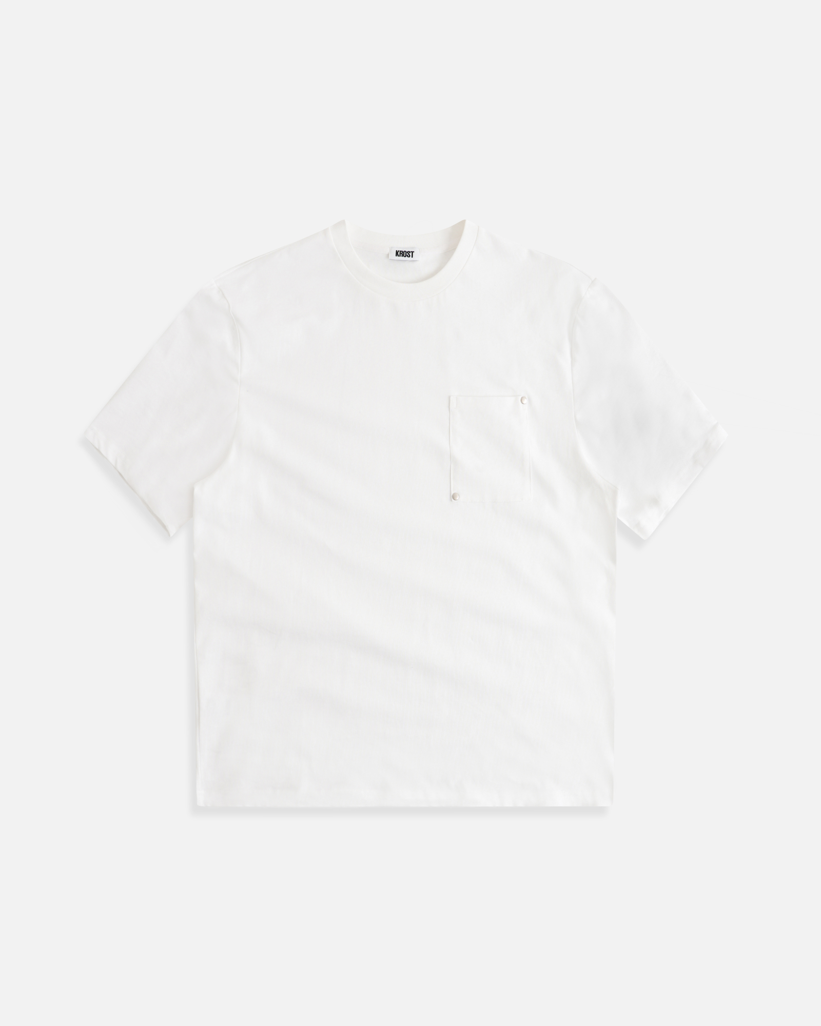 Oversized Rivet Tee | White