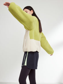 Velour Casual Jacket | Green