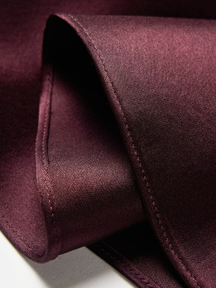 A-Line Skirt | Wine Red