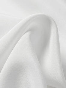 V-neck mulberry silk top | White
