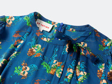 Classic Printed Dress | Blue
